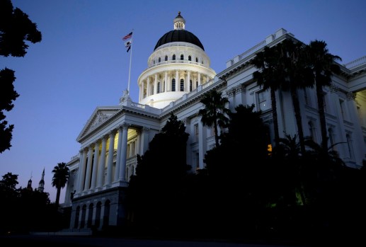 The dome of the California Capitol glows in the early evening in Sacramento, Calif. (AP Photo/Rich Pedroncelli, File)
