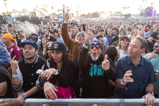 Fans of the Dirty Heads dance during their performance on the Lowtide stage at the Beachlife music festival in Redondo Beach on Friday, May 3, 2024. (Photo by Drew A. Kelley, Contributing Photographer)

